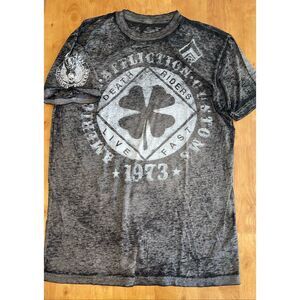 Affliction Live Fast American Customs Men’s XL. Black/Gray